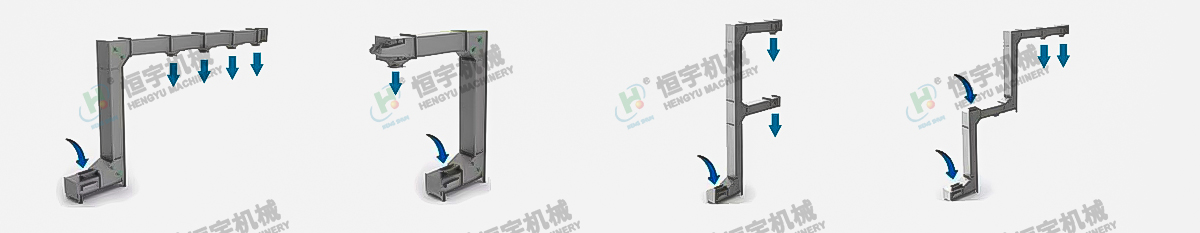Z型斗提機(jī)組合形式
